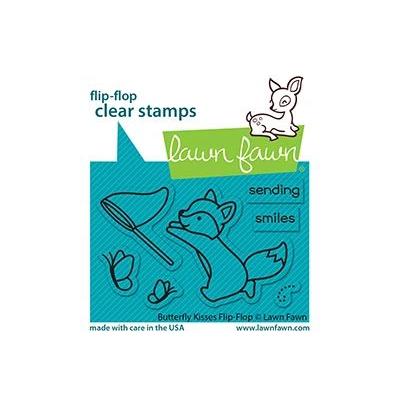 Lawn Fawn Clear Stamps - Butterfly Kisses Flip-Flop